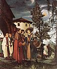 St. Florian Taking Leave Of The Monastery by Denys van Alsloot